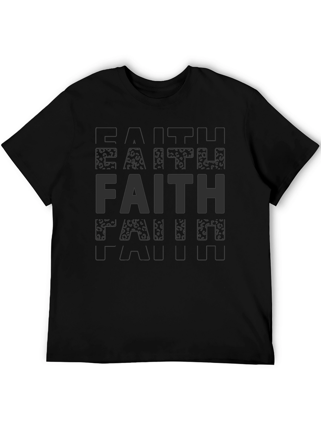 Faith Statement T-Shirt - Soft Black Tee