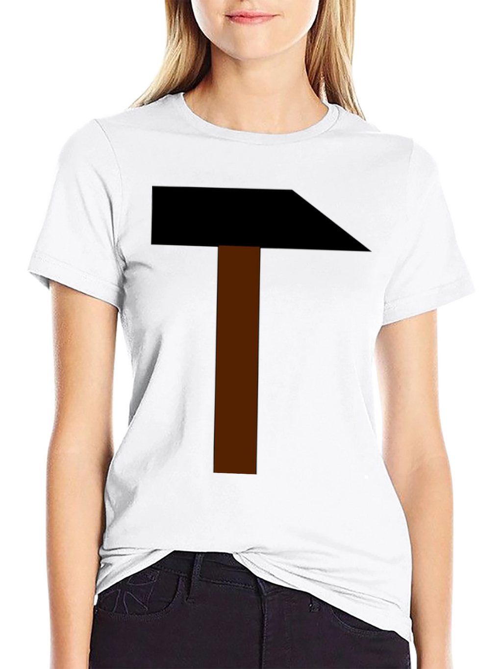 Hammer Graphic Print T-Shirt - Black