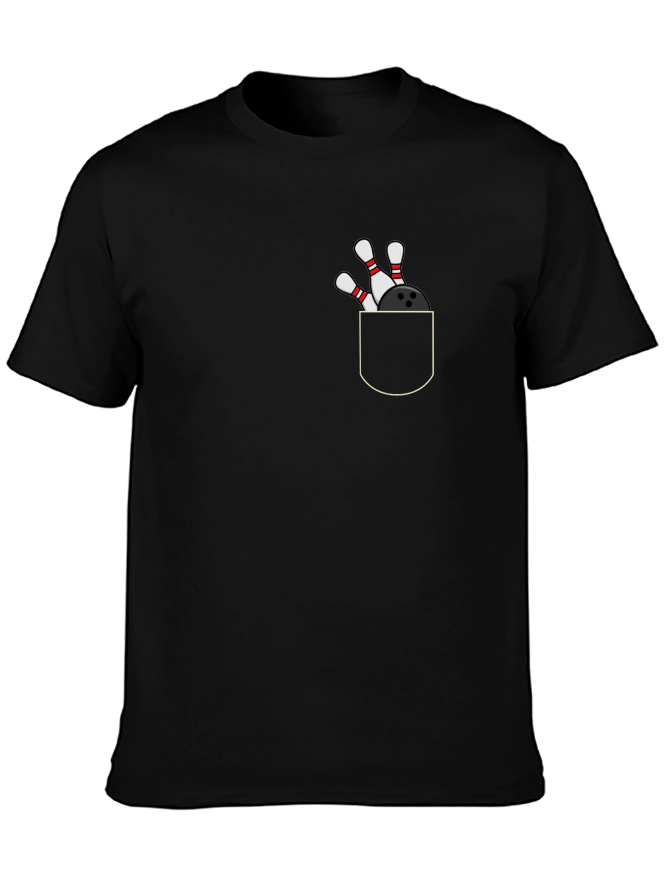 Bowling Pocket T-Shirt - Strike Style!
