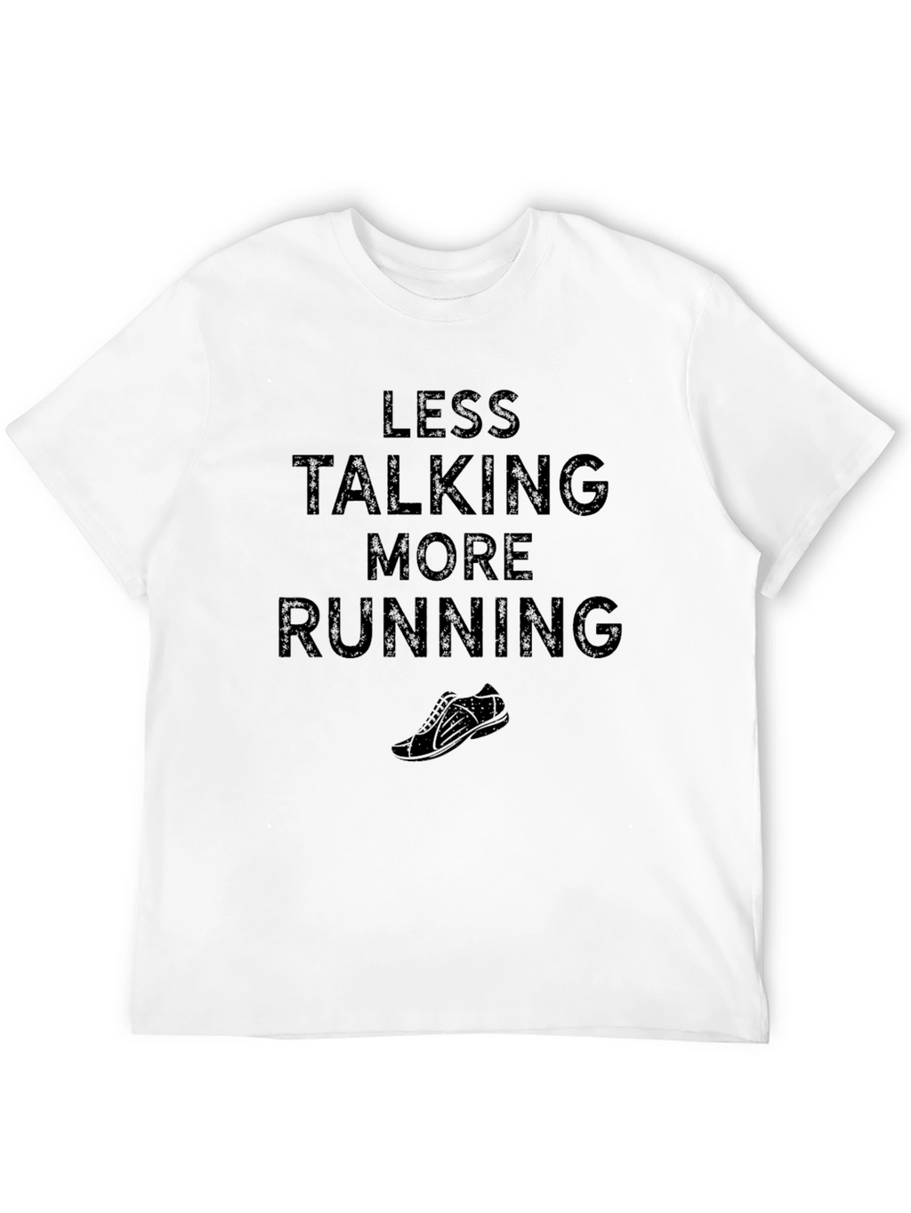 Less Talking More Running Black T-Shirt