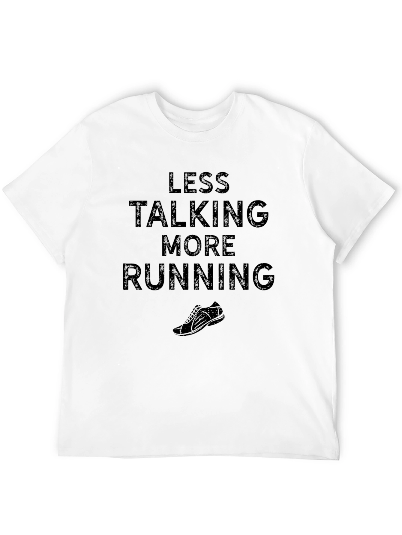Less Talking More Running Black T-Shirt
