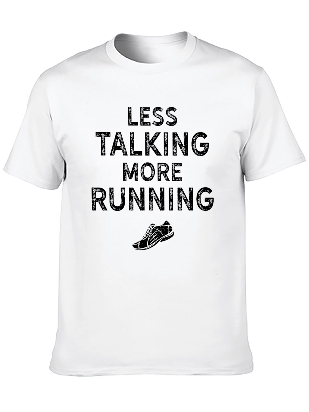 Less Talking More Running Black T-Shirt