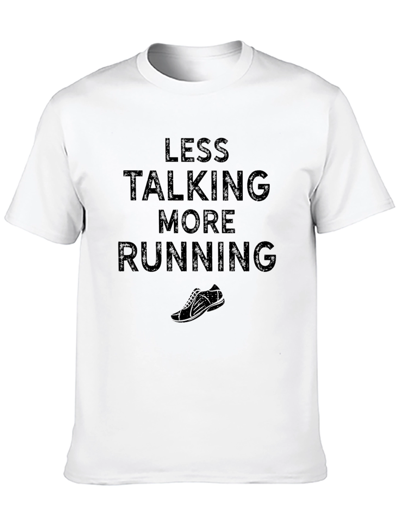 Less Talking More Running Black T-Shirt