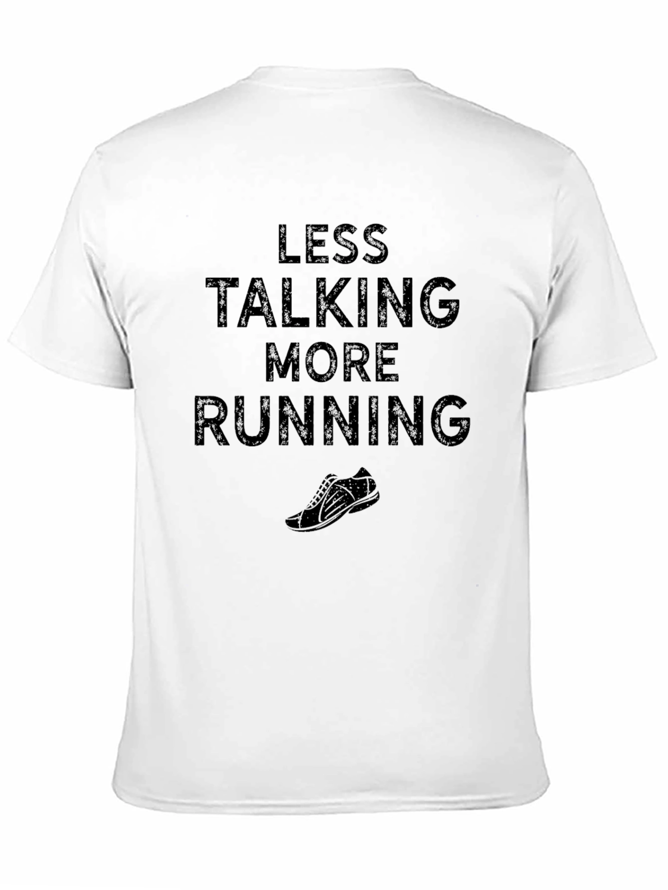 Less Talking More Running Black T-Shirt