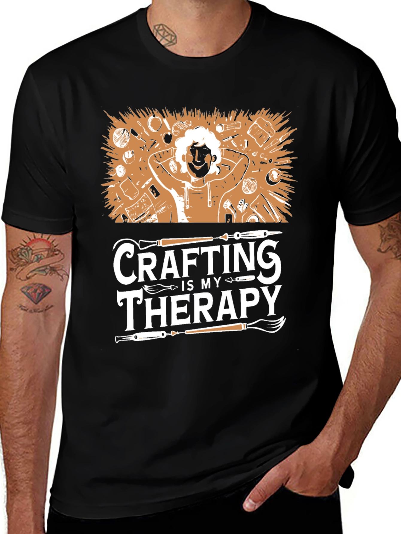 Crafting is My Therapy T-Shirt