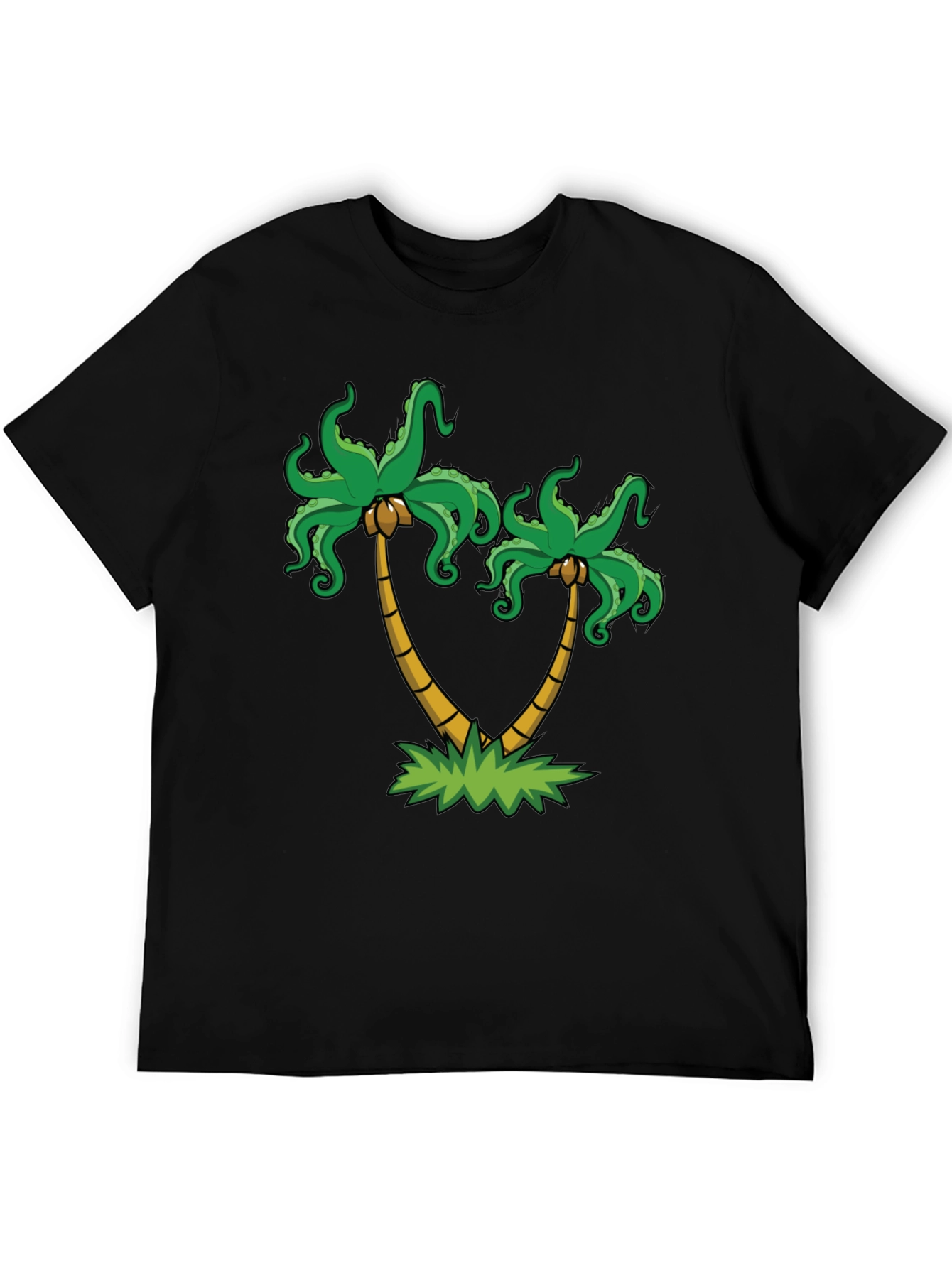 Palm Tree Octopus Graphic Tee