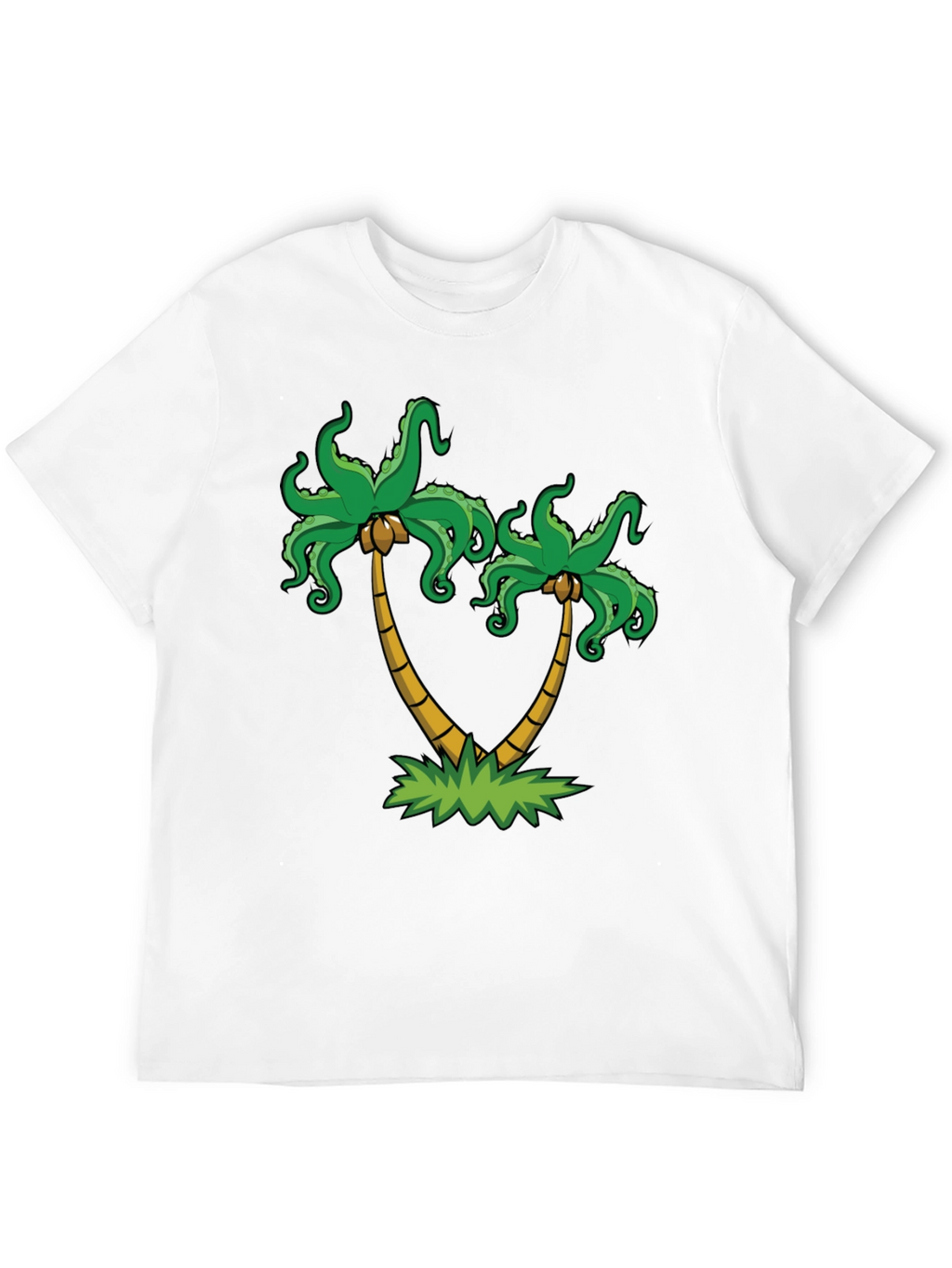 Palm Tree Octopus Graphic Tee