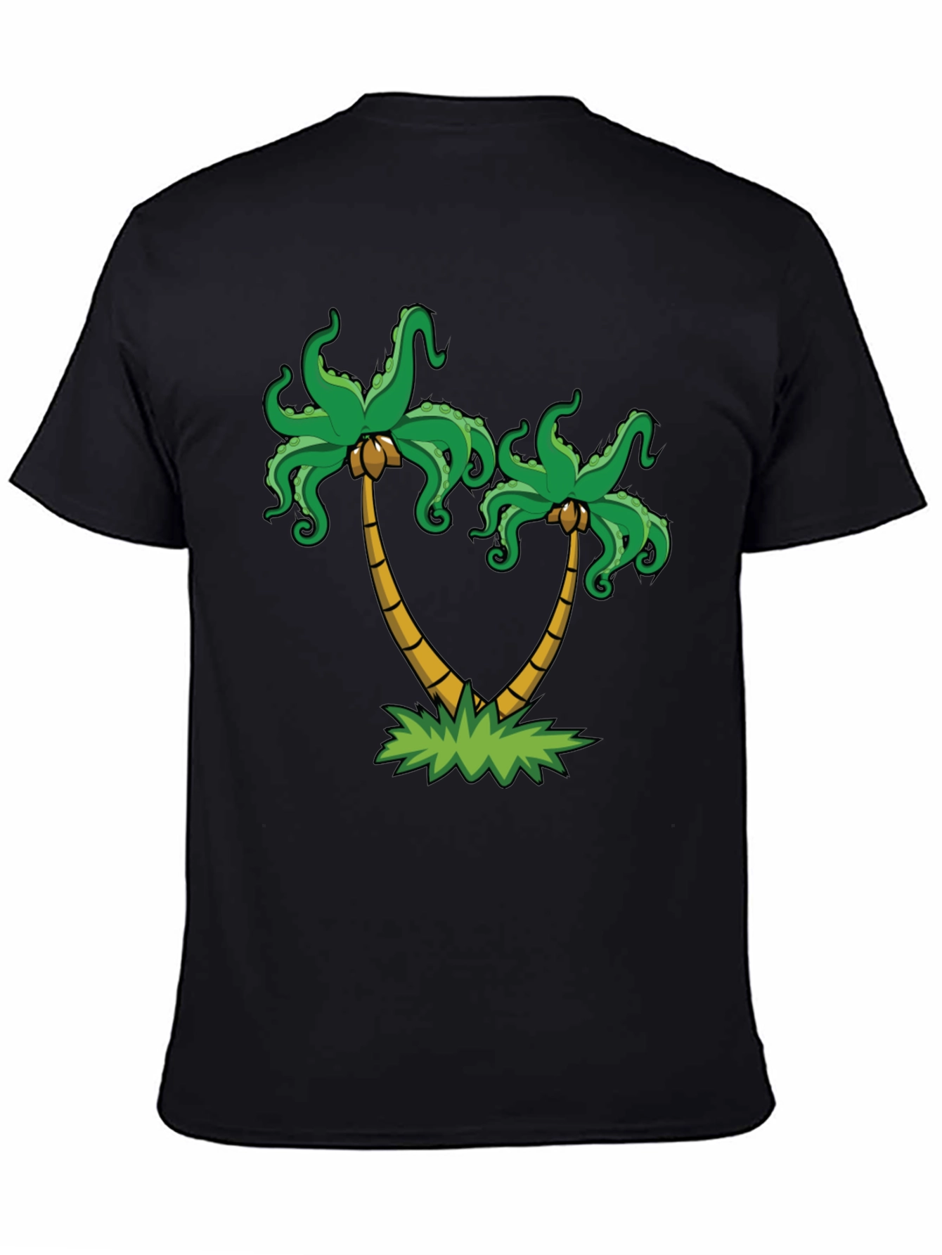 Palm Tree Octopus Graphic Tee