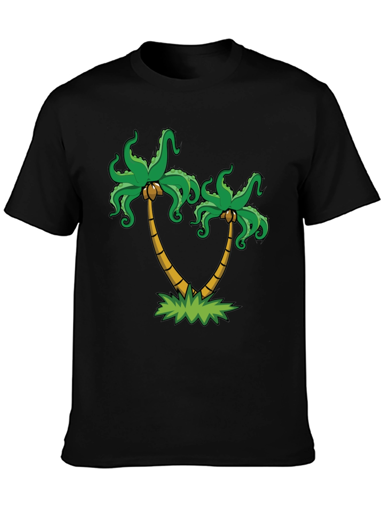 Palm Tree Octopus Graphic Tee