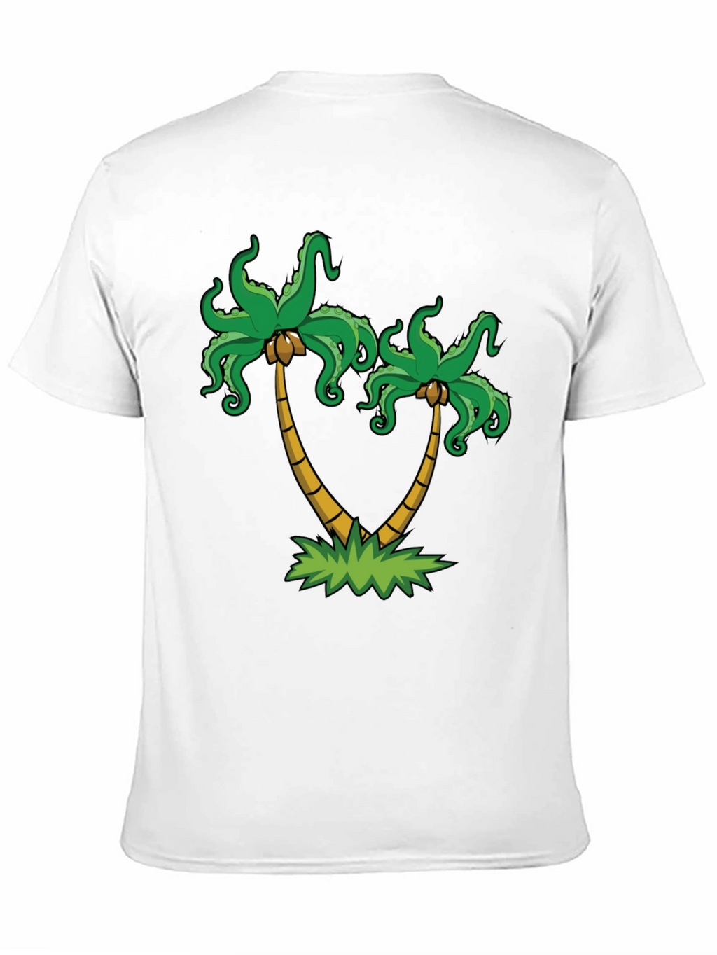 Palm Tree Octopus Graphic Tee