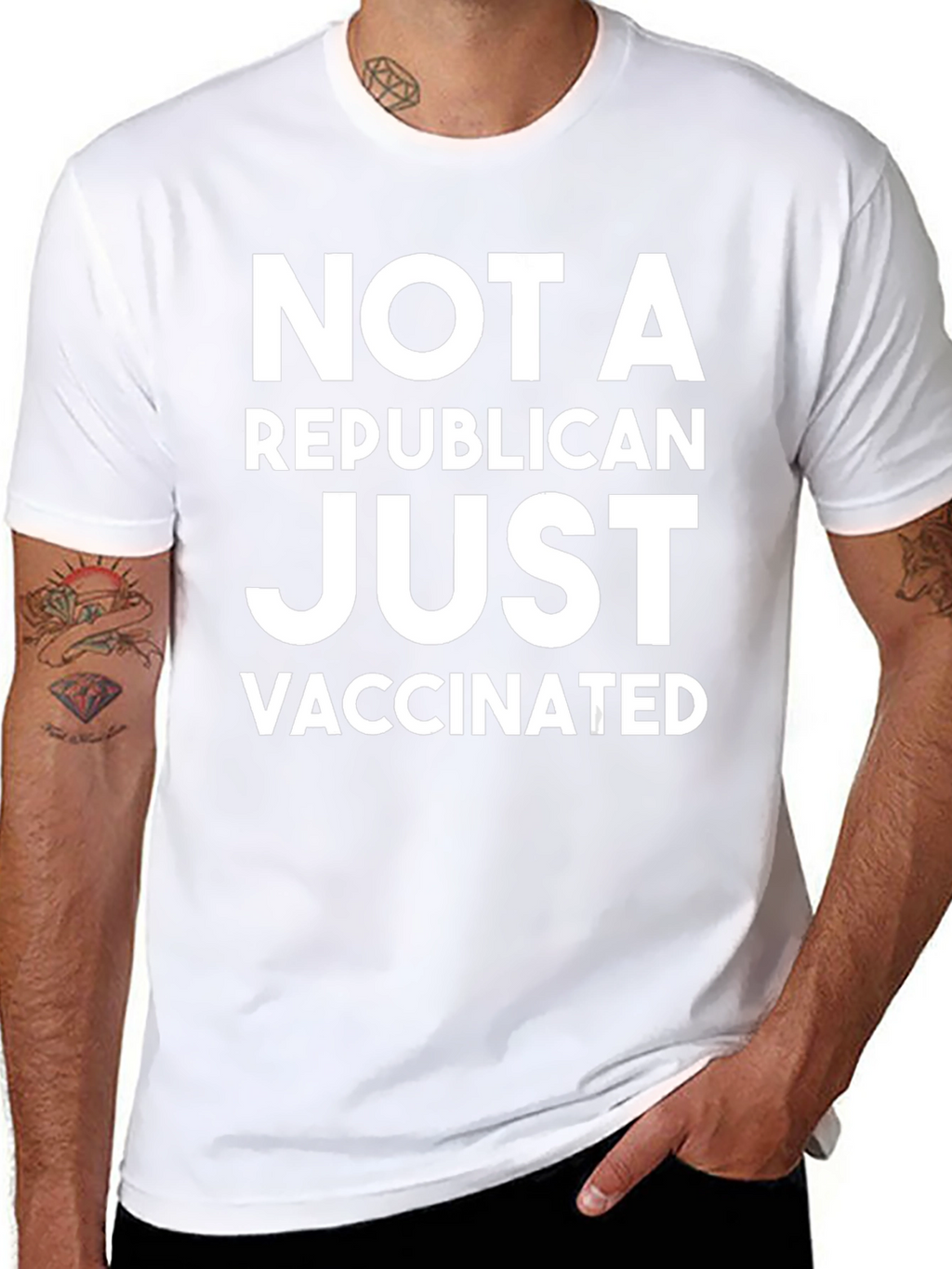 Not A Republican Just Vaccinated T-Shirt