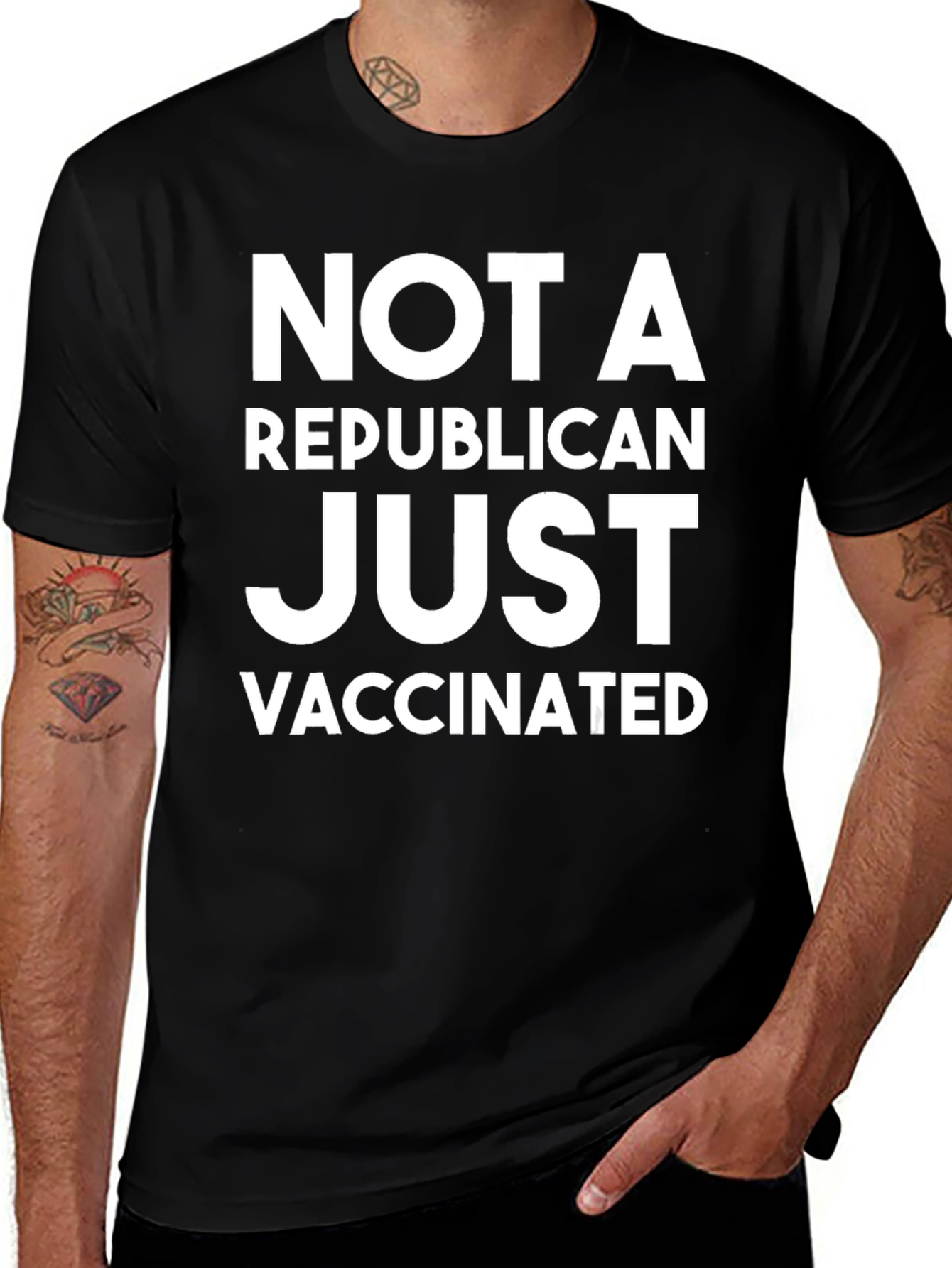 Not A Republican Just Vaccinated T-Shirt