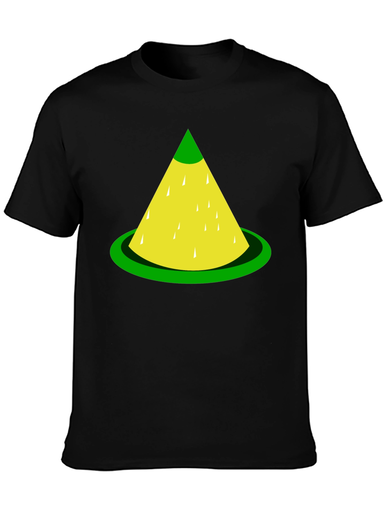 Lemon Slice Graphic Tee - Black Cotton T-Shirt