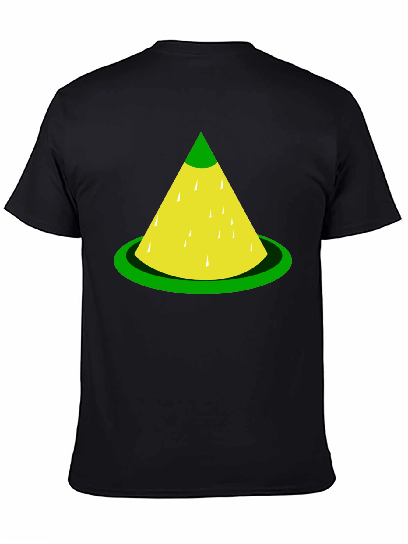 Lemon Slice Graphic Tee - Black Cotton T-Shirt