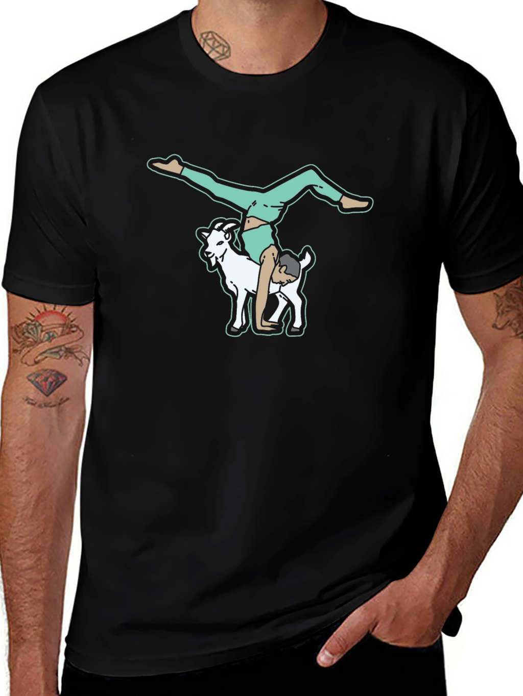 Goat Yoga T-Shirt - Quirky Graphic Tee