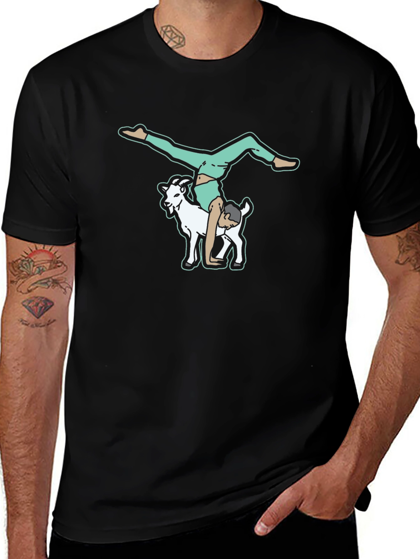 Goat Yoga T-Shirt - Quirky Graphic Tee
