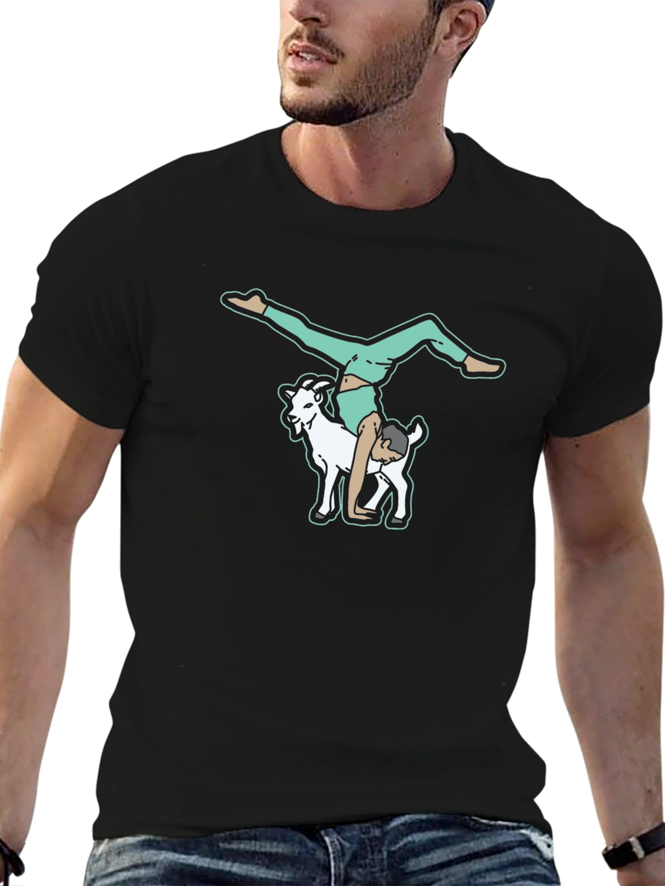 Goat Yoga T-Shirt - Quirky Graphic Tee