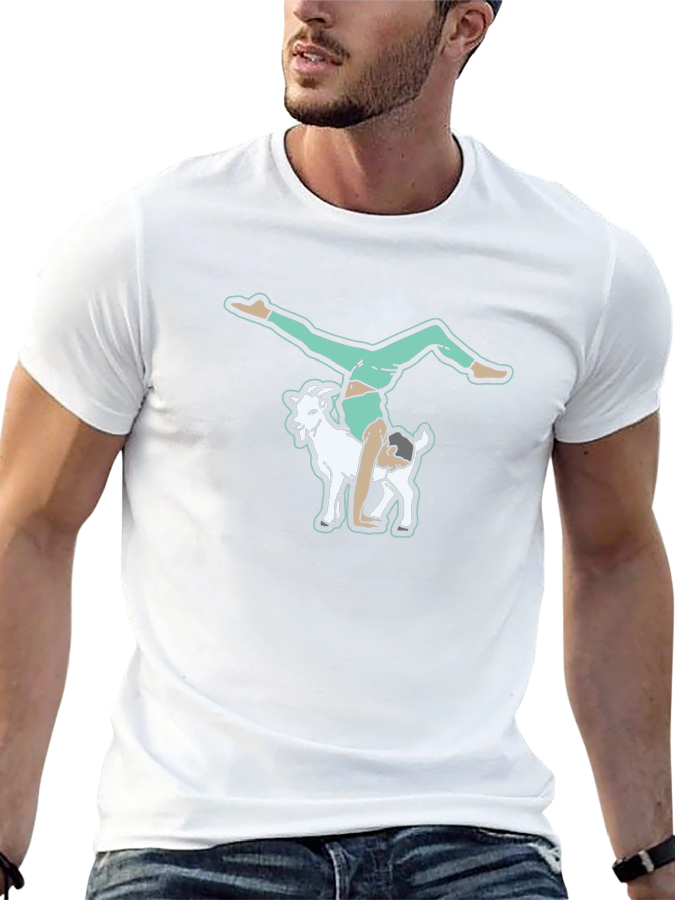 Goat Yoga T-Shirt - Quirky Graphic Tee