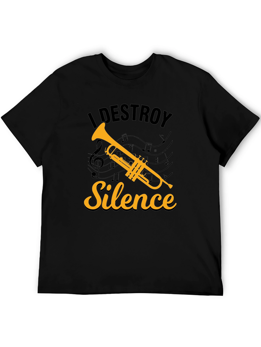 I Destroy Silence Trumpet T-Shirt