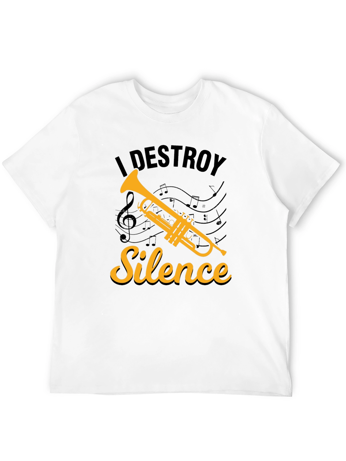 I Destroy Silence Trumpet T-Shirt