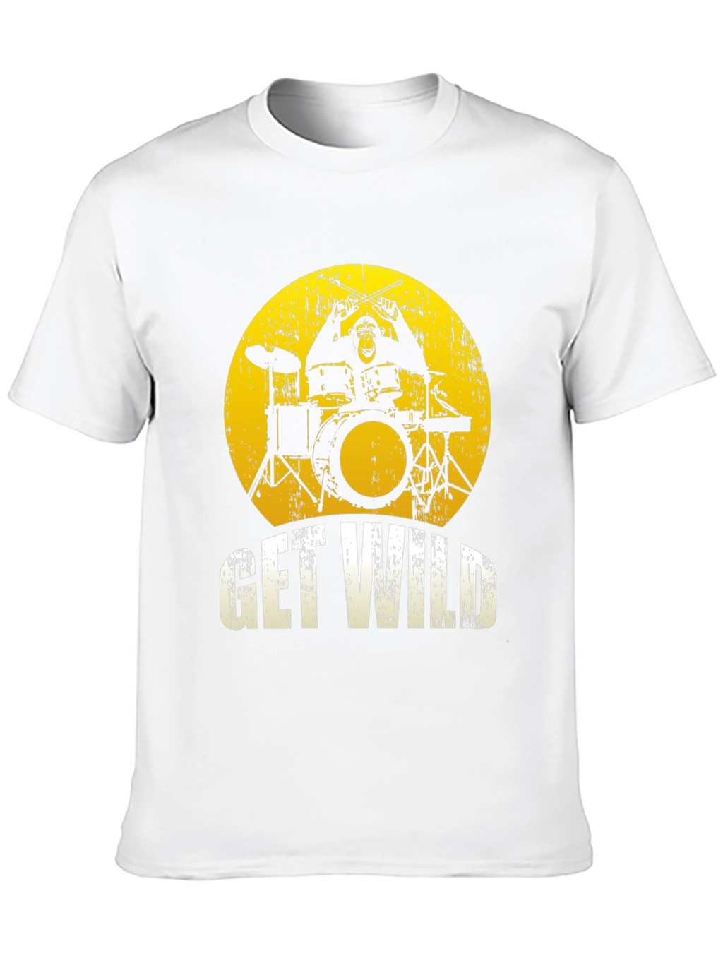 Get Wild Monkey Drummer Graphic Tee