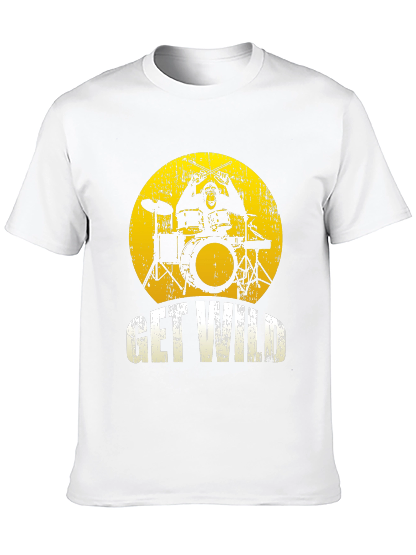 Get Wild Monkey Drummer Graphic Tee