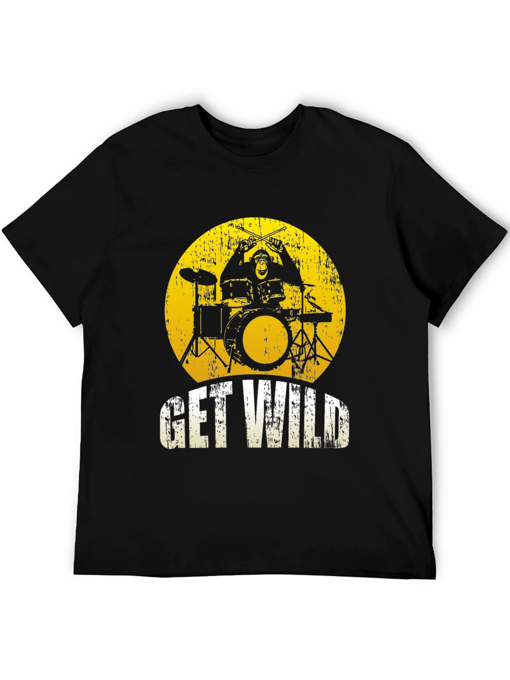 Get Wild Monkey Drummer Graphic Tee