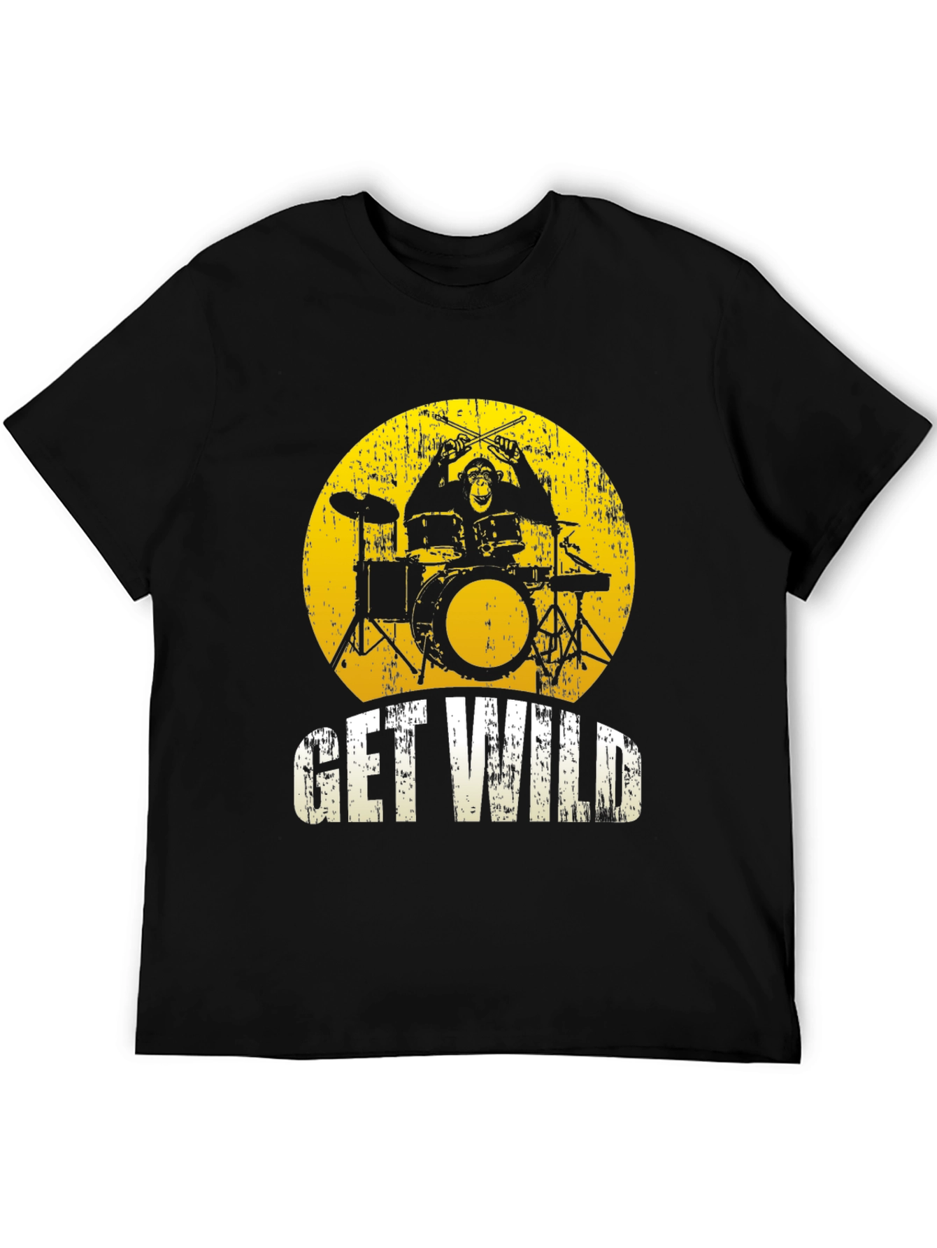 Get Wild Monkey Drummer Graphic Tee