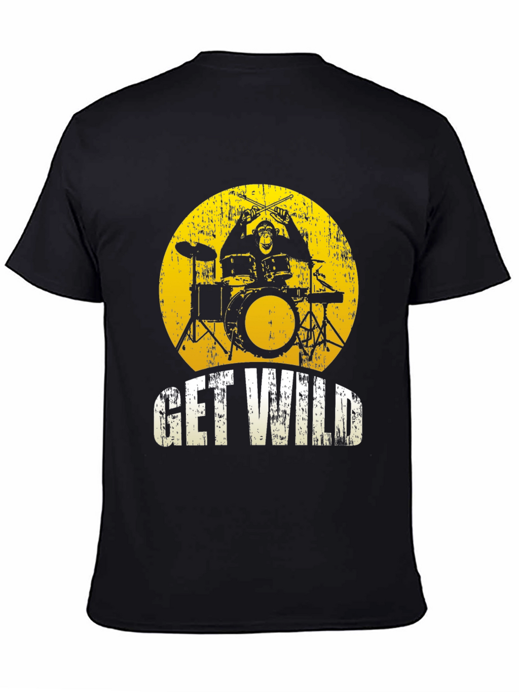 Get Wild Monkey Drummer Graphic Tee