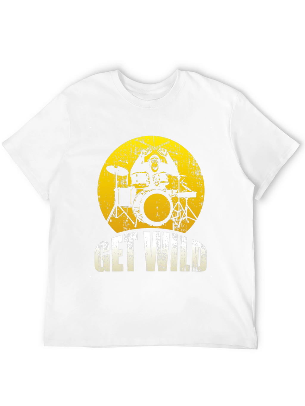 Get Wild Monkey Drummer Graphic Tee