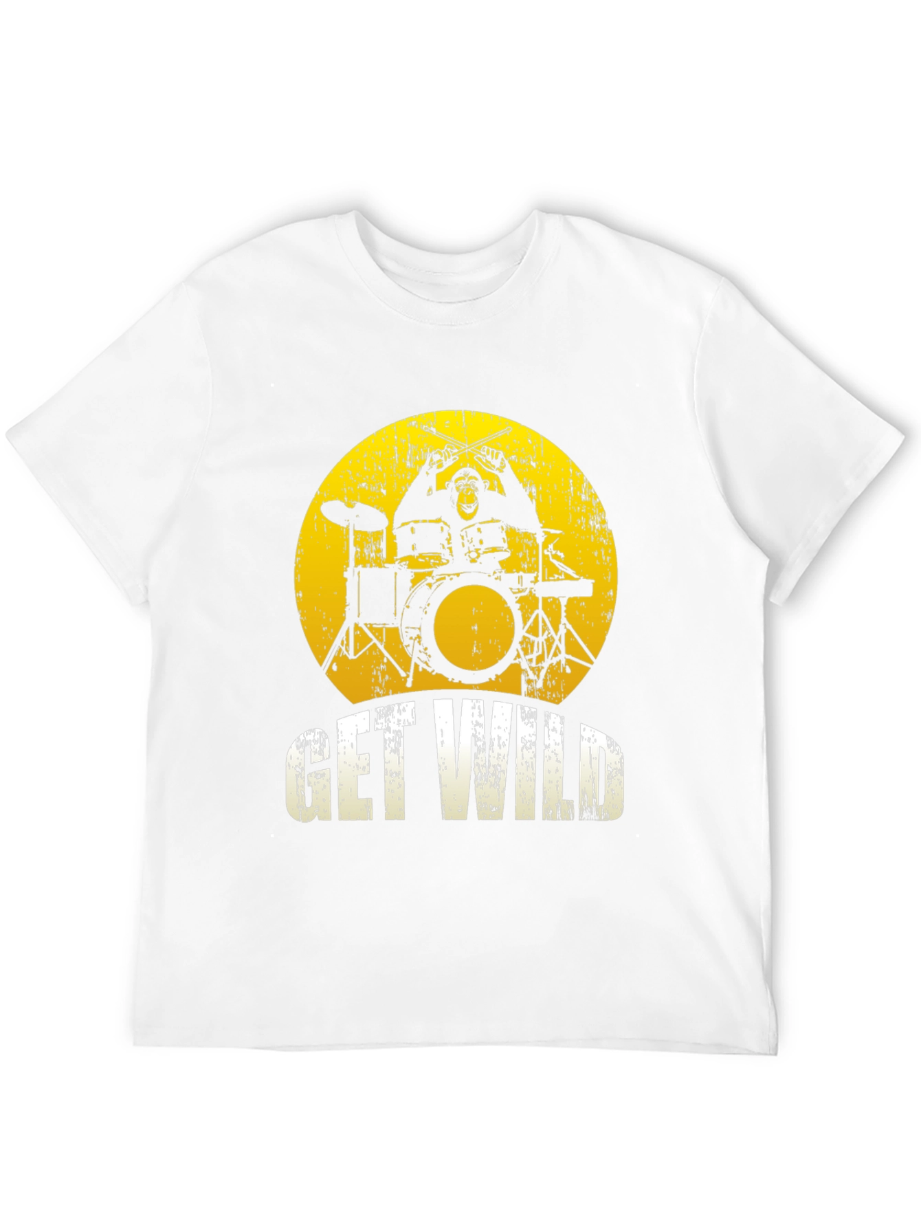 Get Wild Monkey Drummer Graphic Tee