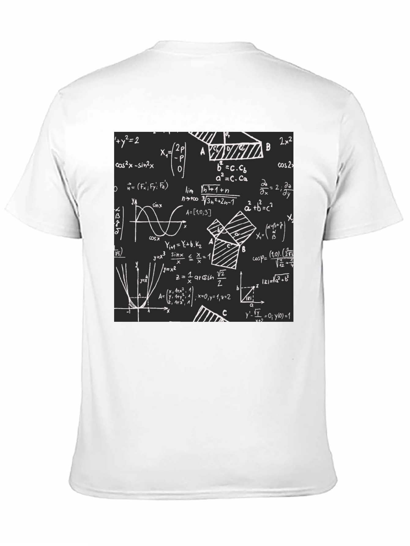 Math Equations Graphic Print T-Shirt