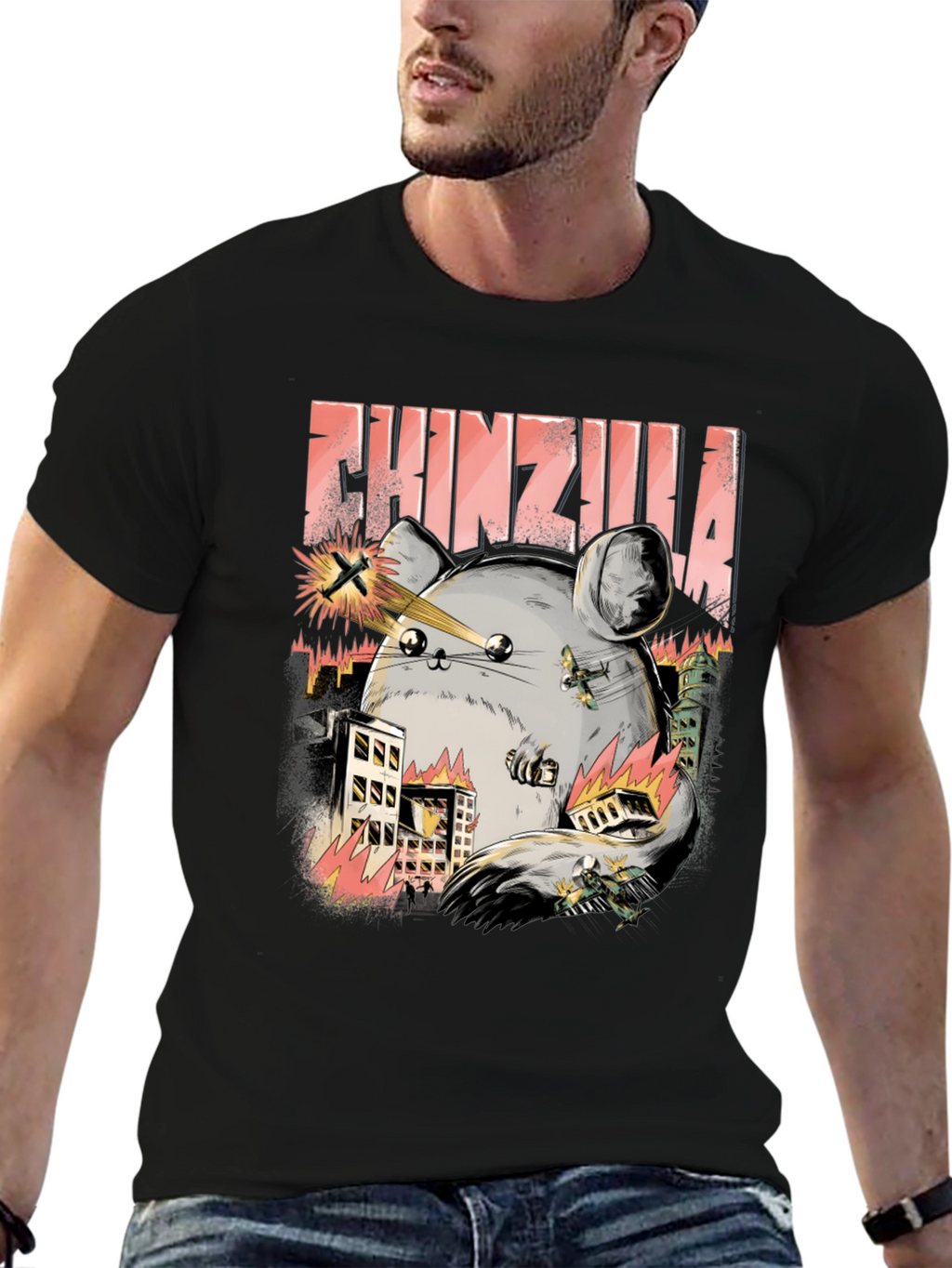 Chinzilla T-Shirt - Monster Chinchilla Design