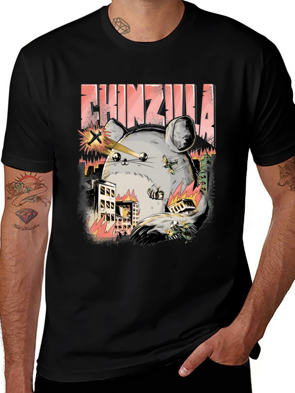 Chinzilla T-Shirt - Monster Chinchilla Design