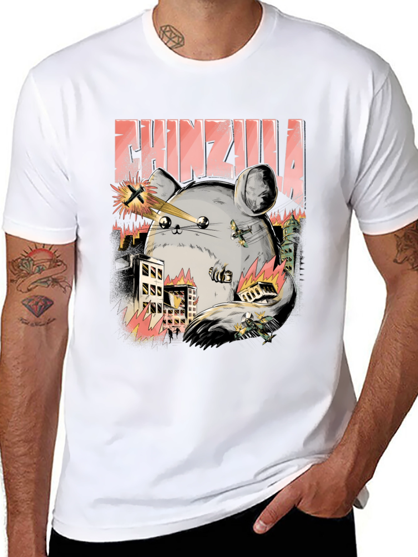 Chinzilla T-Shirt - Monster Chinchilla Design
