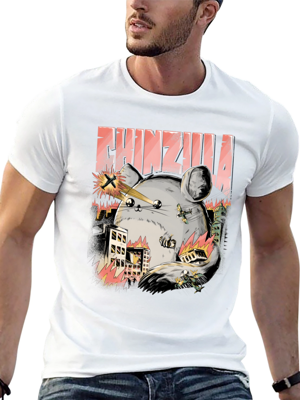 Chinzilla T-Shirt - Monster Chinchilla Design