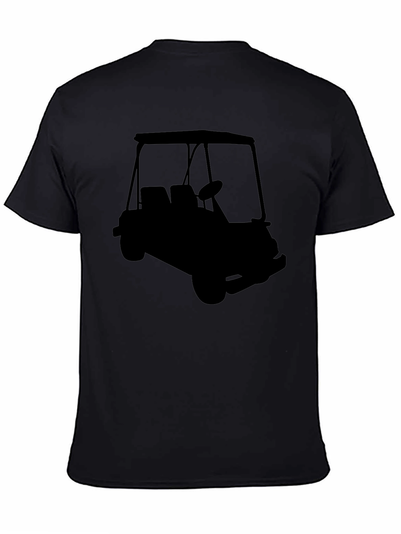 Golf Cart Silhouette Graphic Tee - Stylish Comfort