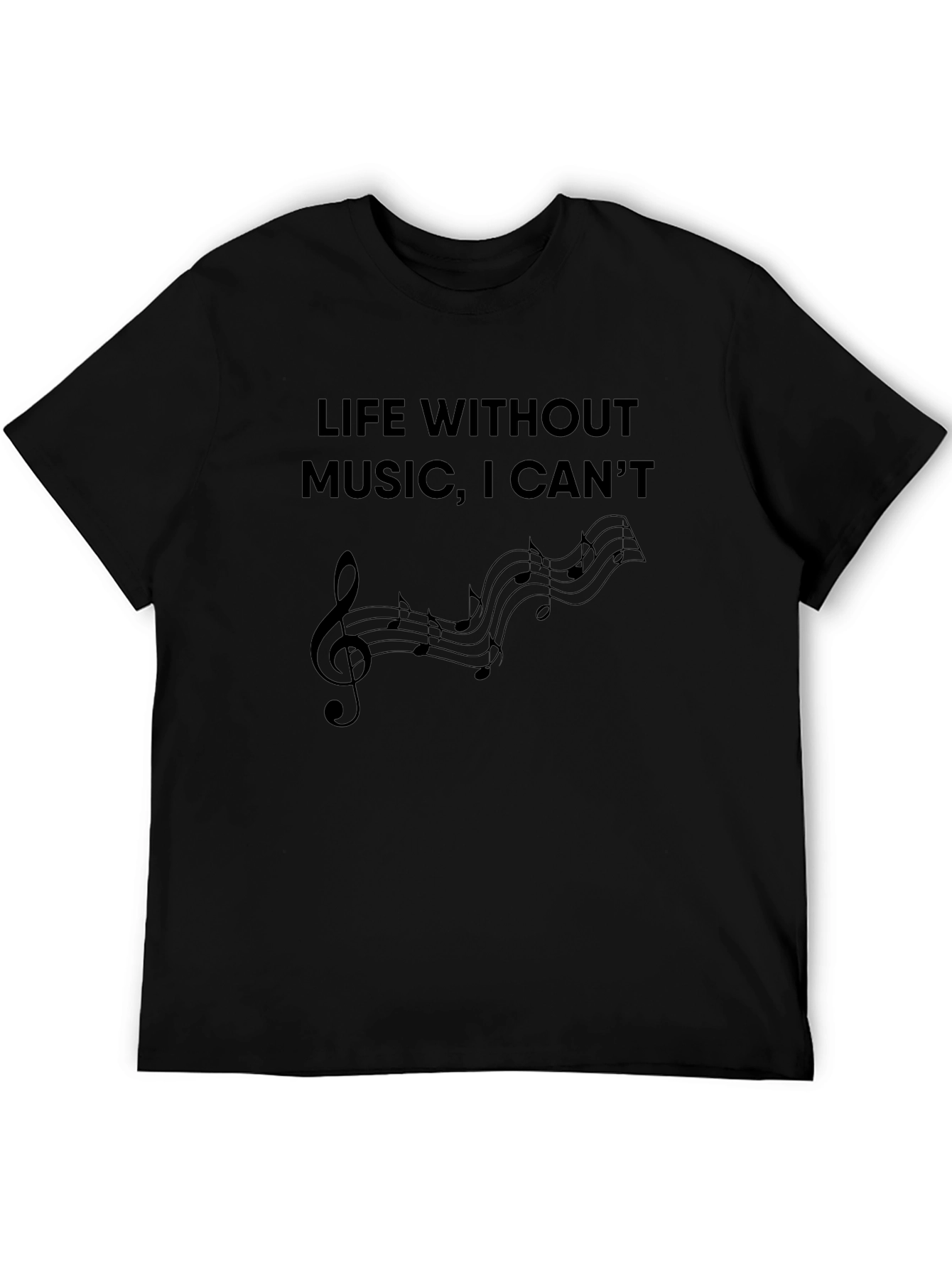 Music Lovers Tee: Life Without Music I Cant!