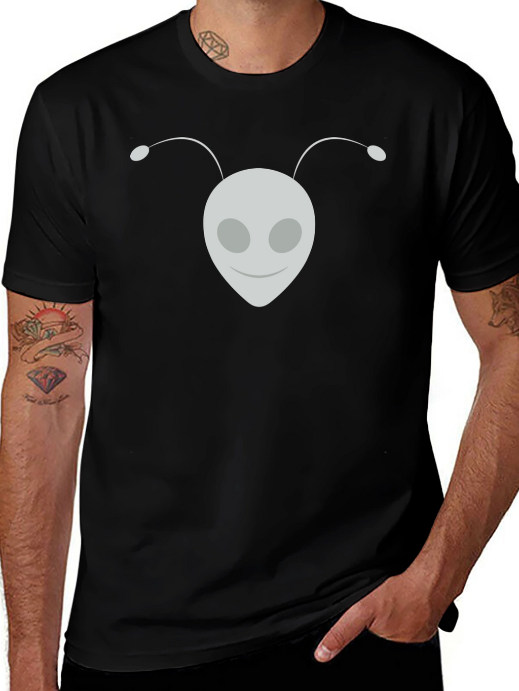 Alien Graphic Tee - Classic Black T-Shirt