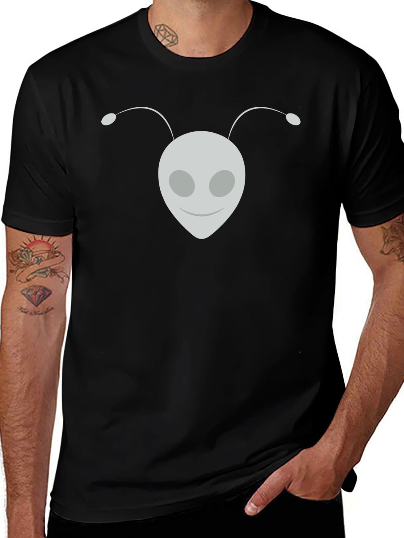 Alien Graphic Tee - Classic Black T-Shirt