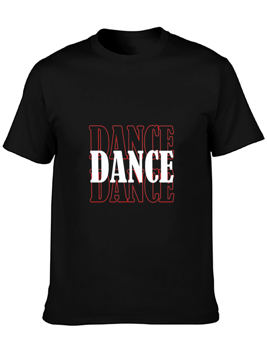 Dance Graphic T-Shirt - Black Cotton Tee