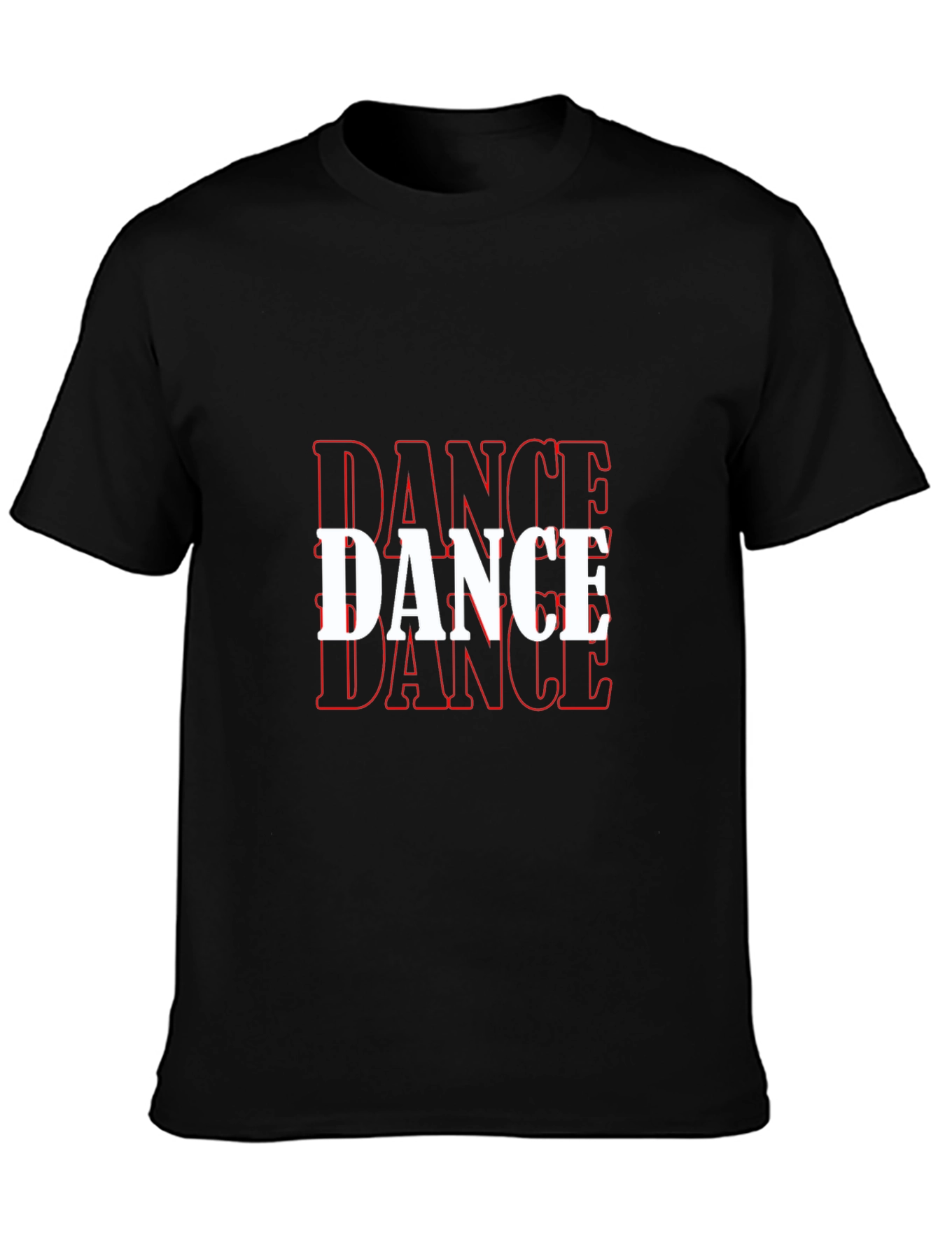 Dance Graphic T-Shirt - Black Cotton Tee