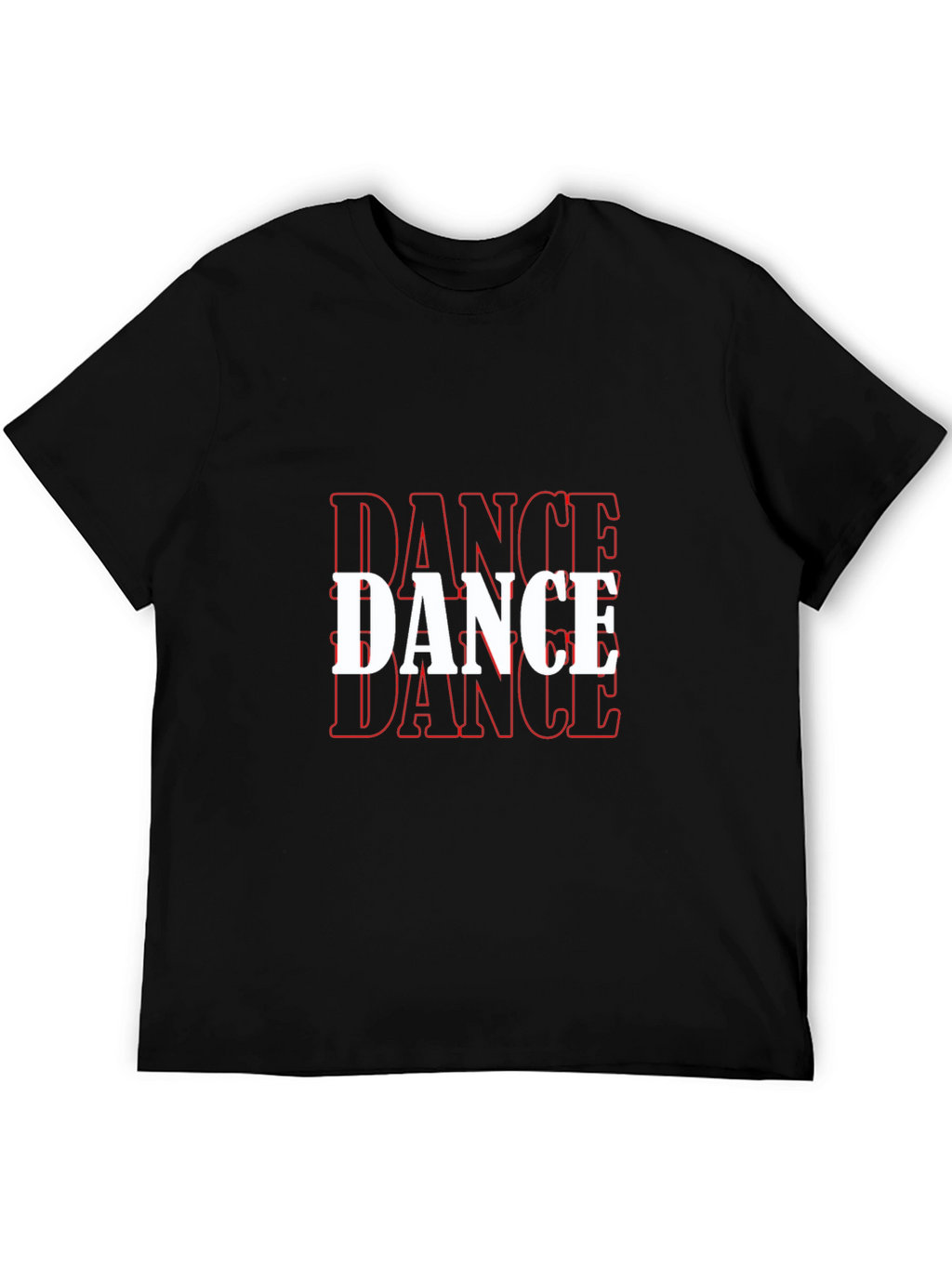 Dance Graphic T-Shirt - Black Cotton Tee