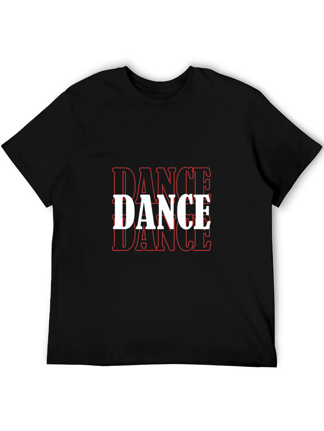 Dance Graphic T-Shirt - Black Cotton Tee