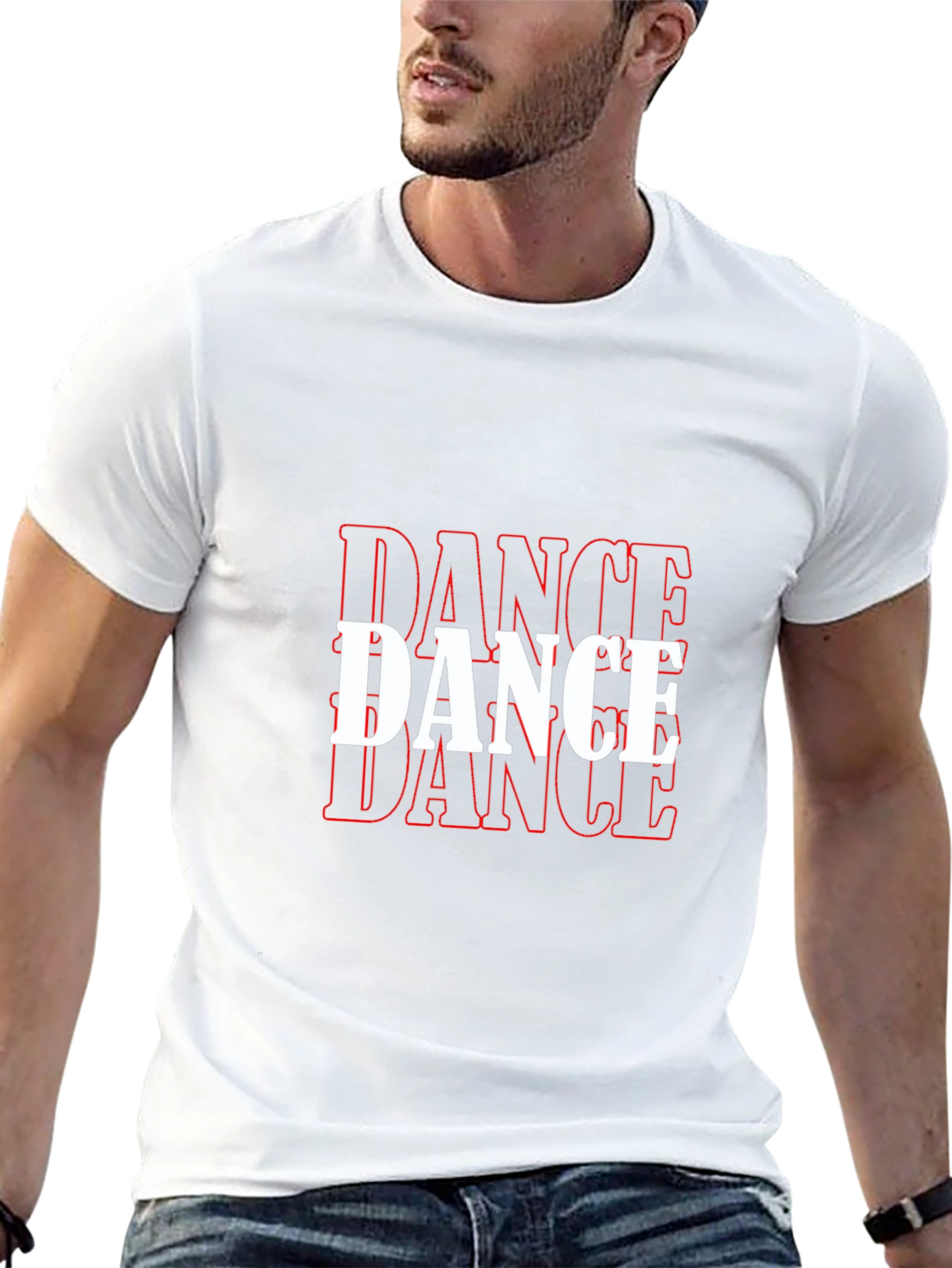 Dance Graphic T-Shirt - Black Cotton Tee