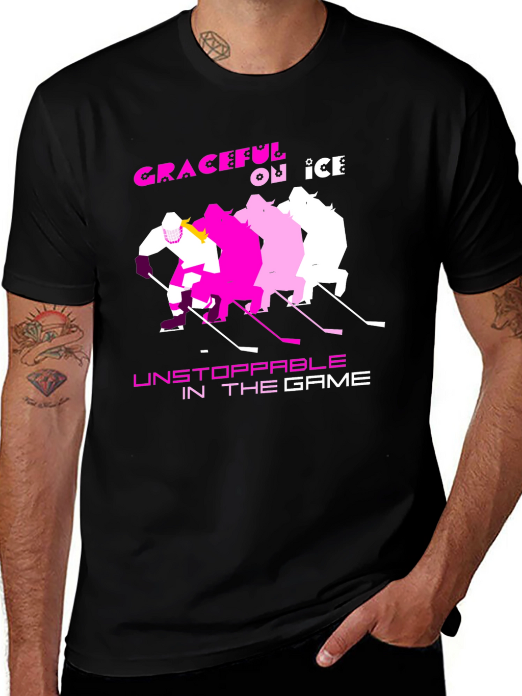 Graceful on Ice Hockey T-Shirt