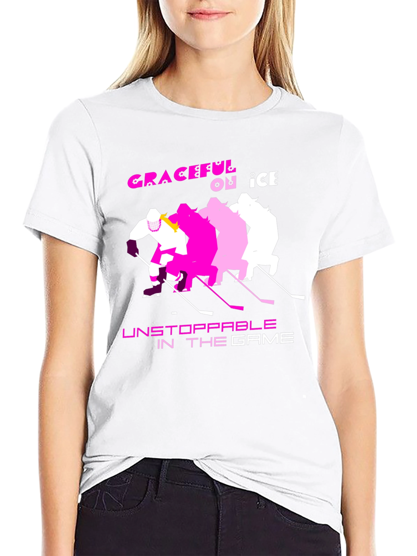 Graceful on Ice Hockey T-Shirt