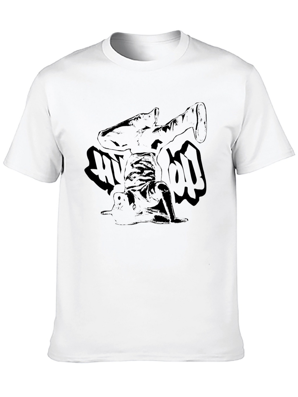 Black Hip Hop Graphic Tee
