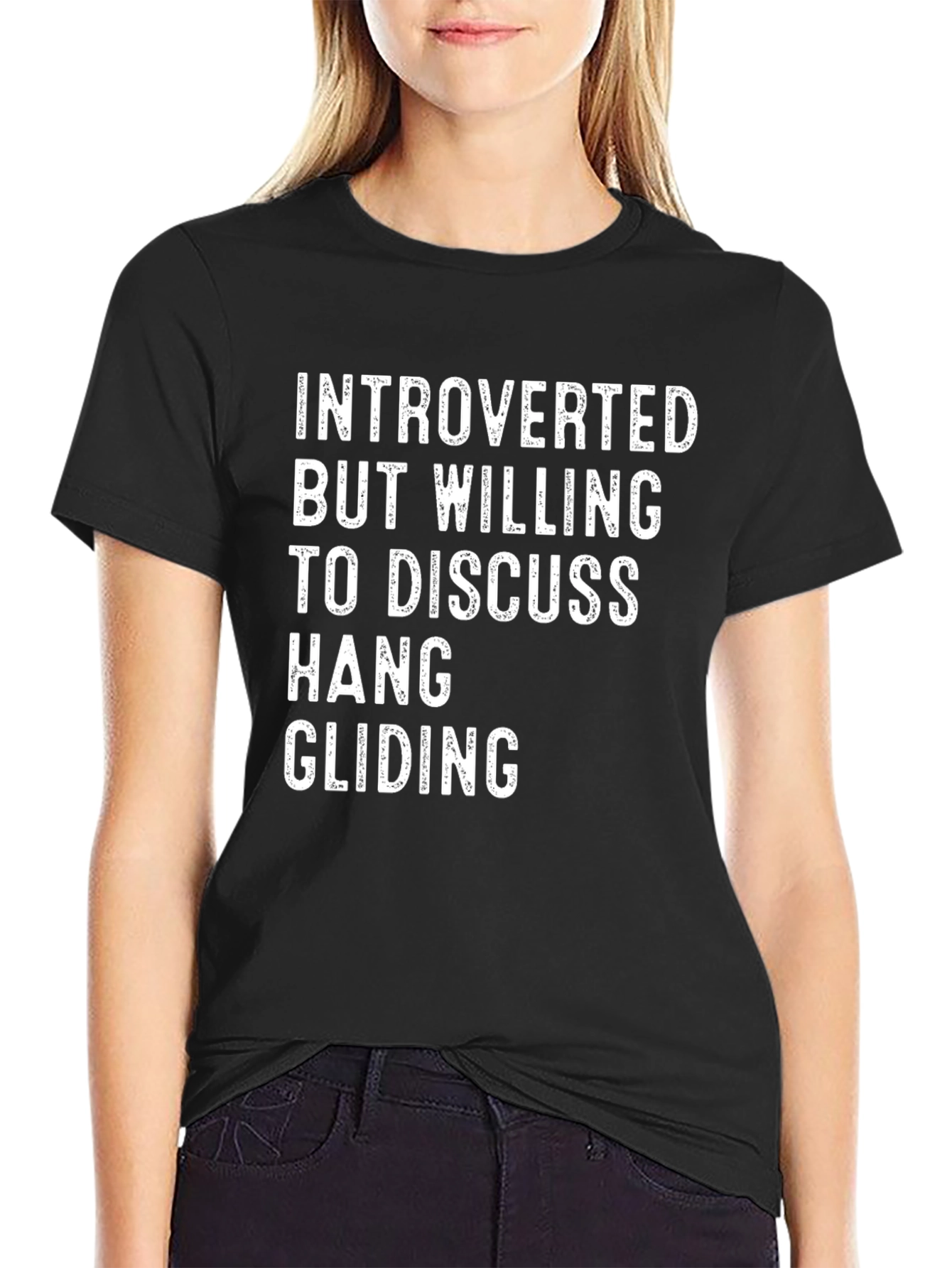 Introverted Hang Gliding T-Shirt - Soft Cotton Tee