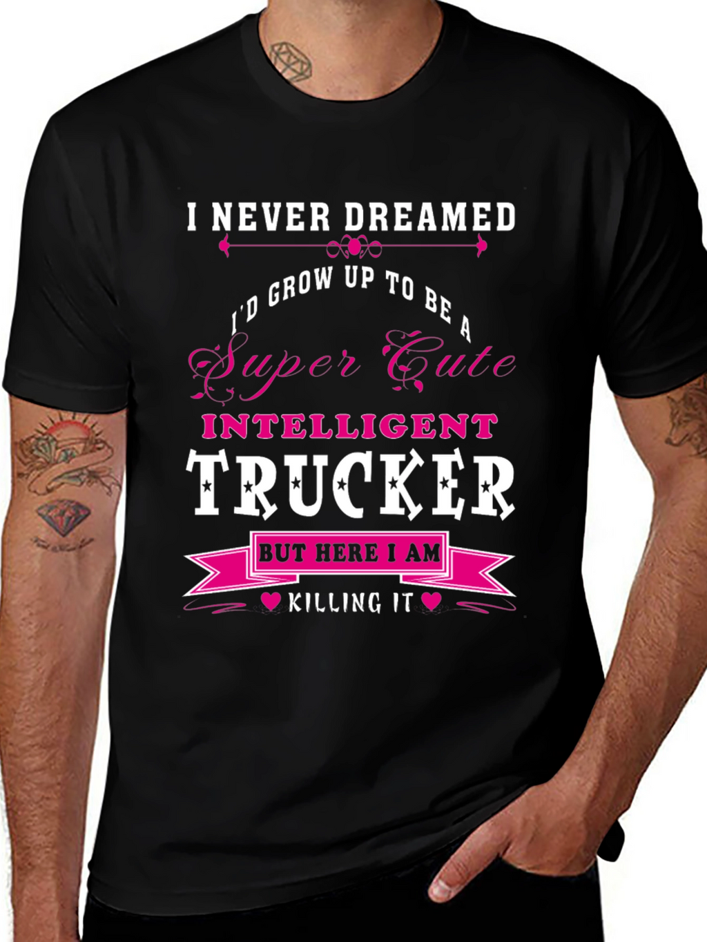 Funny Intelligent Trucker T-Shirt